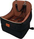 Car Dog Booster Seat Elevated 7 in for Small Dogs - Comfortable Travel