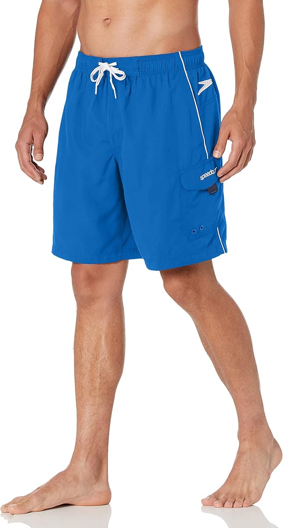 Speedo Men's Swim Trunk Knee Length Marina Volley for Comfort