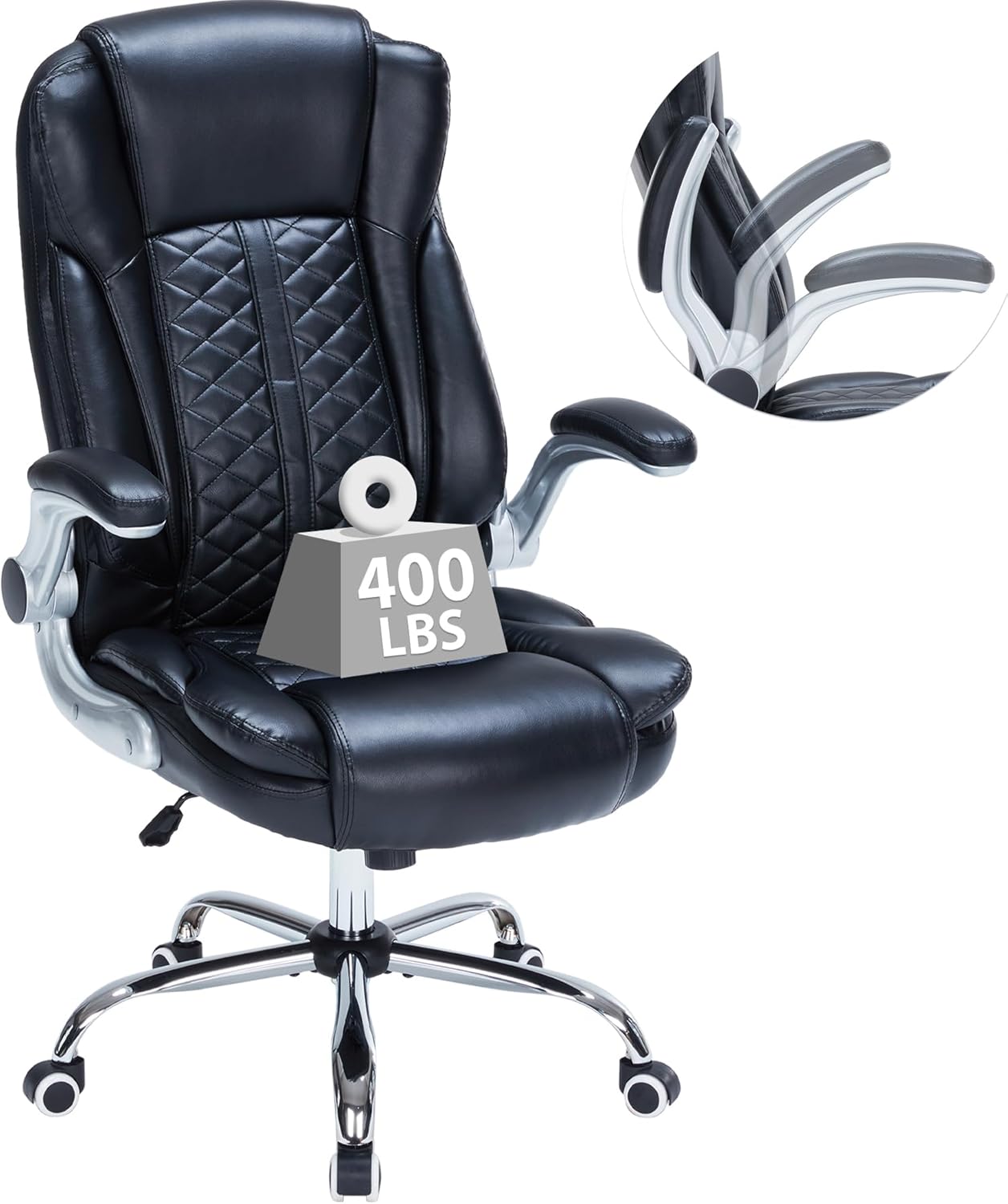 400lbs Executive Office Chair with Ergonomic Support and Comfort