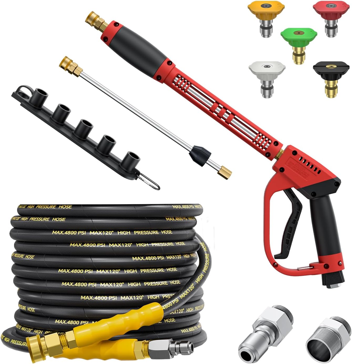 5000PSI Pressure Washer Gun and Hose Kit for Powerful Cleaning