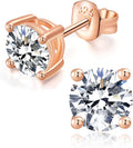 Moissanite Stud Earrings D Color VVS1 1-3CT - Sterling Silver