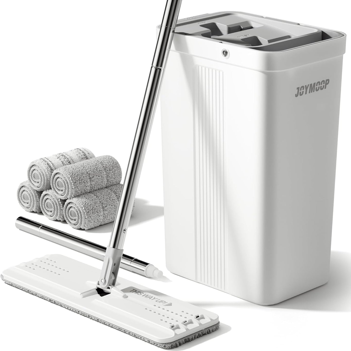 JOYMOOP Mop and Bucket Set for Efficient Floor Cleaning