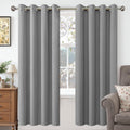 YoungsTex Grey Velvet Blackout Curtains 72 in - Plush Thermal Panels