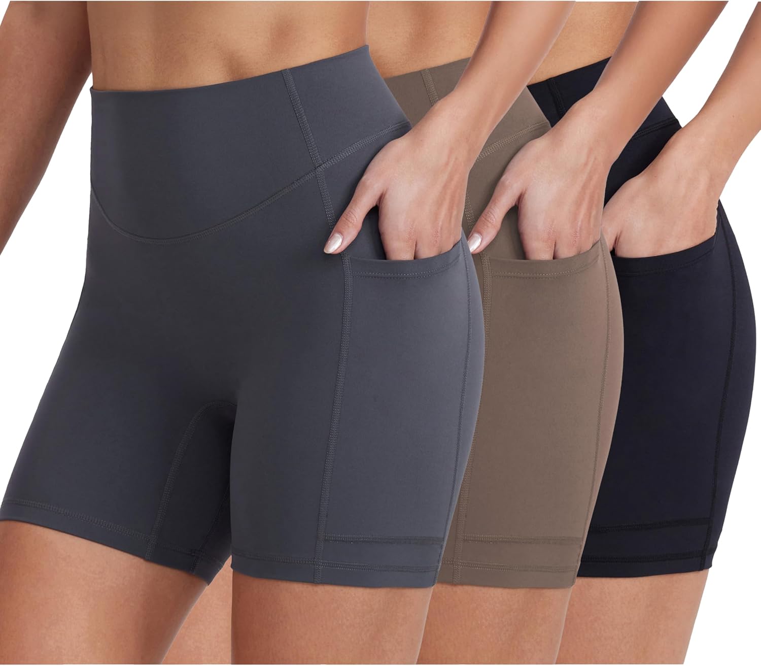 Biker Shorts for Women with Pockets for Summer Workouts