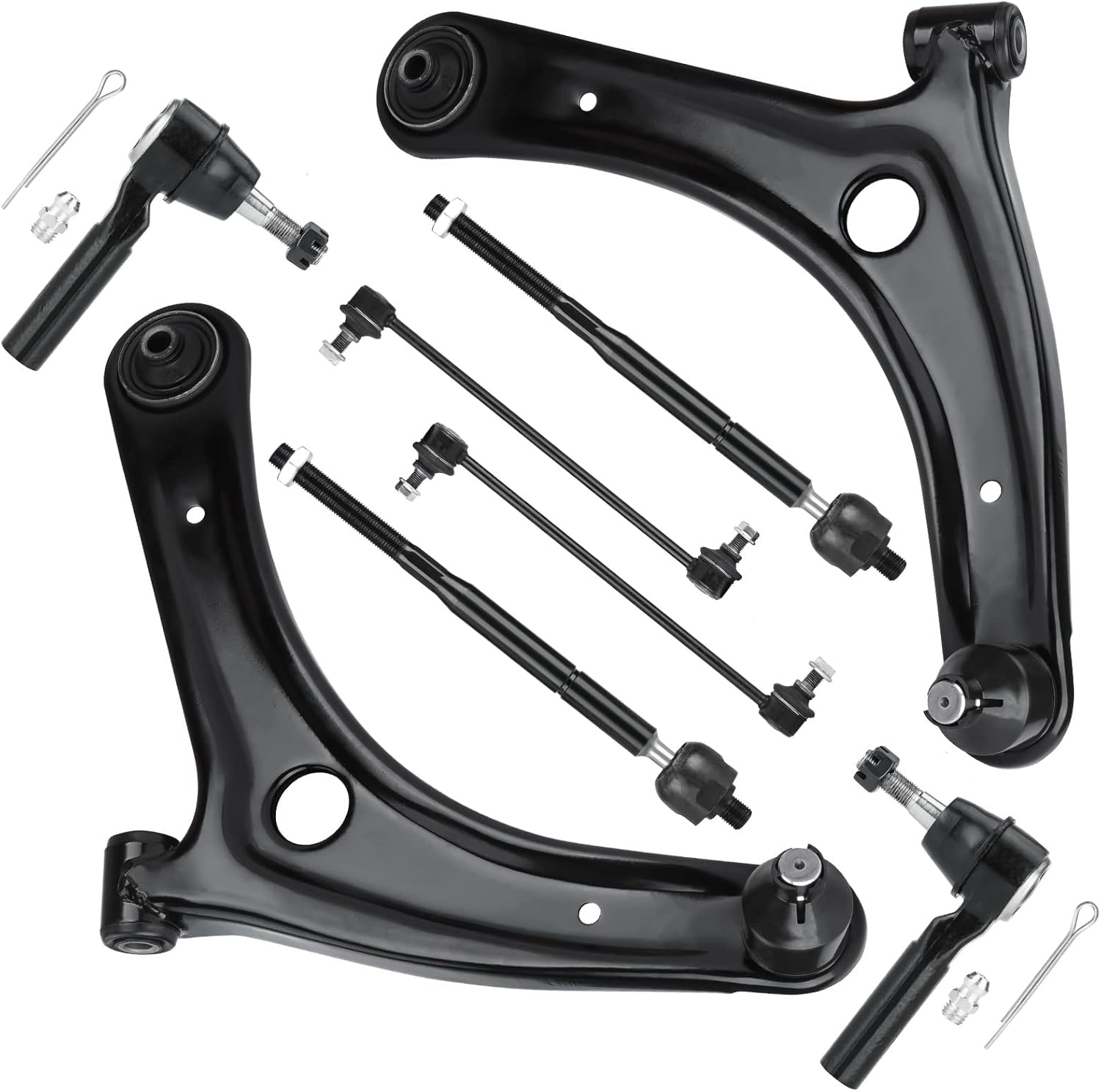 8PCS Front Lower Control Arms Suspension Kit for Dodge & Jeep