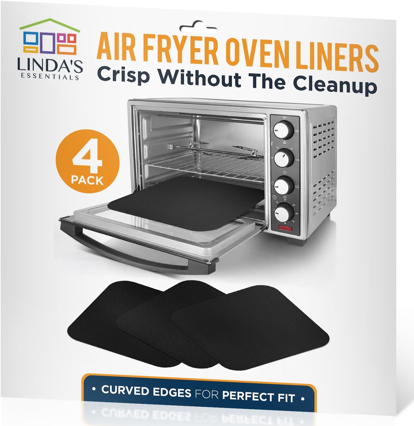 Non-Stick Toaster Liners: 4 Pack, Heat Resistant, Compatible with Ninja & More!