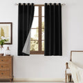 100% Blackout Velvet Window Curtains 63 in - Heavy Thermal Panels