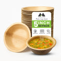 MAGNUS EKO 5 Inch Round Compostable Bowls (Pack of 50) - Durable