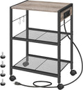 Portable Printer Cart with Power Ports