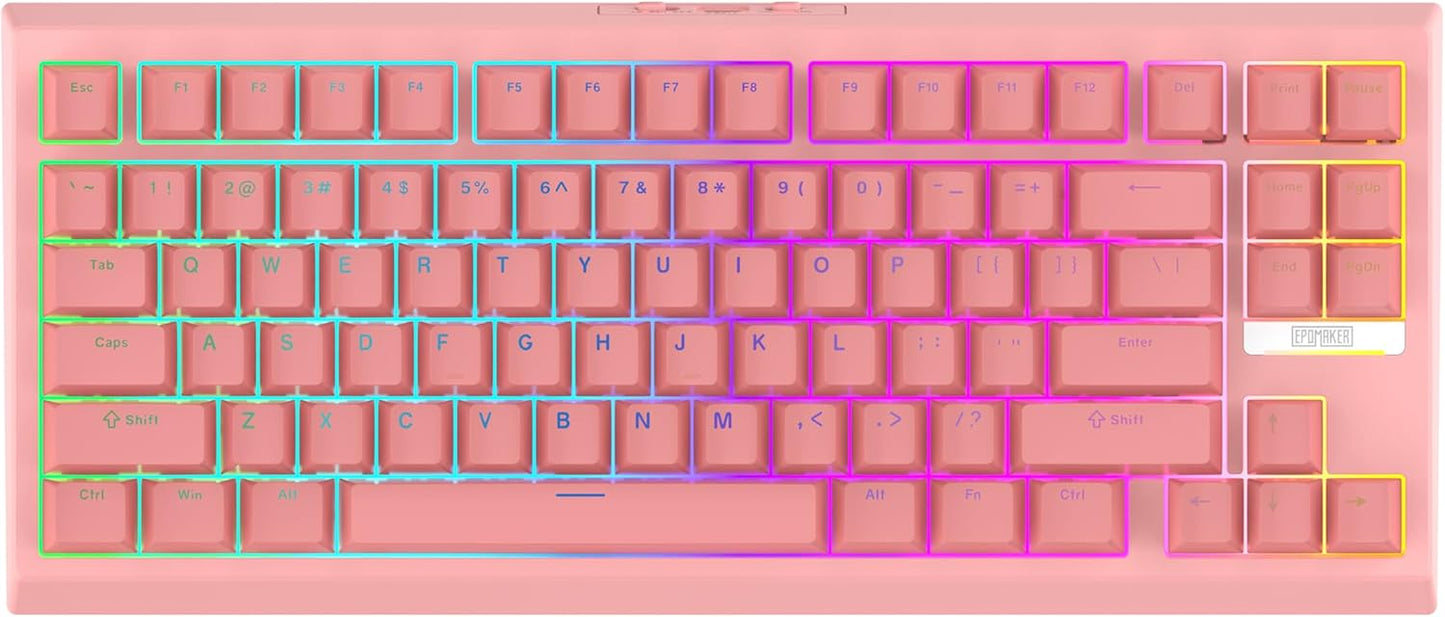EPOMAKER G84 RGB Gaming Mechanical Keyboard with Hot-Swappable Keys