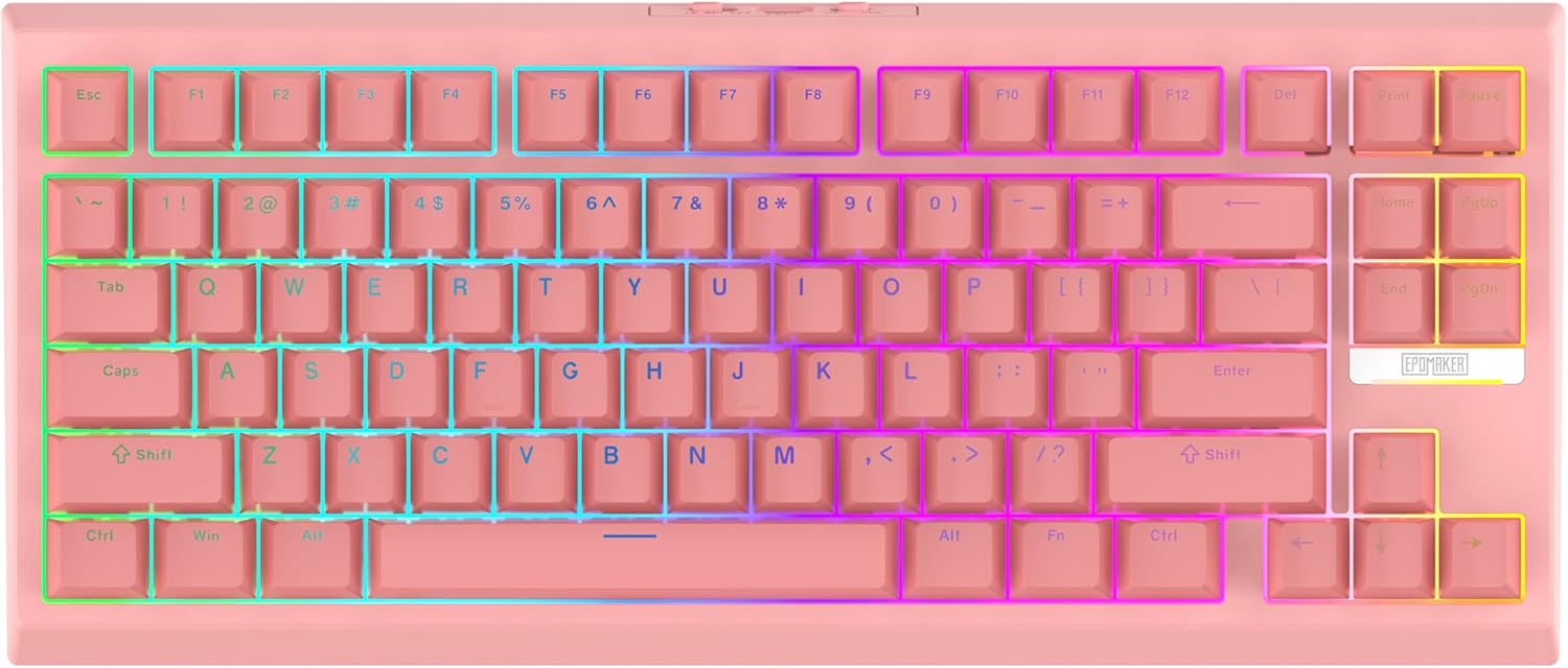 EPOMAKER G84 RGB Gaming Mechanical Keyboard with Hot-Swappable Keys