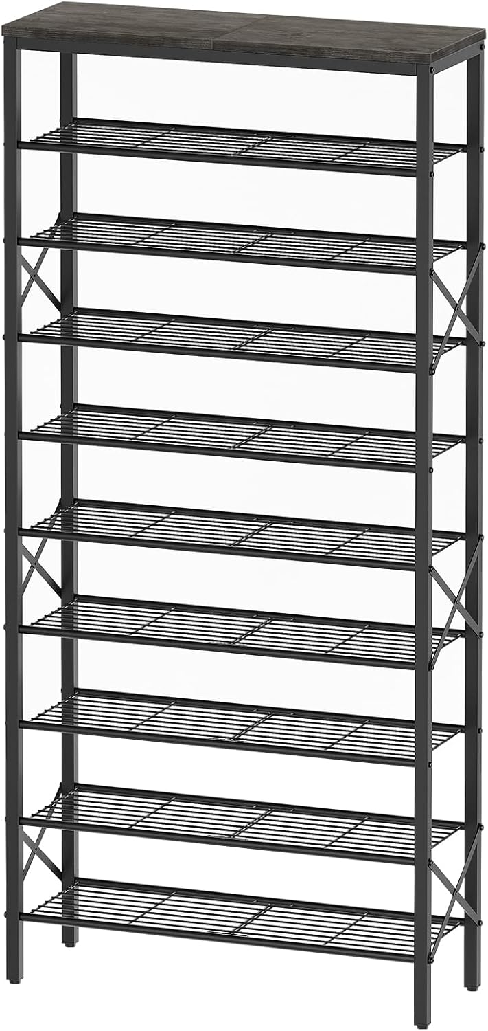 10 Tier Shoe Rack for Large Capacity Shoe Storage Organizer