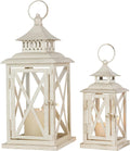 Decorative Outdoor and Indoor Lanterns Set of 2 for Home