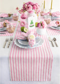 Solino Home Linen Table Runner 14 x 144 in Amalfi Stripe - Elegant