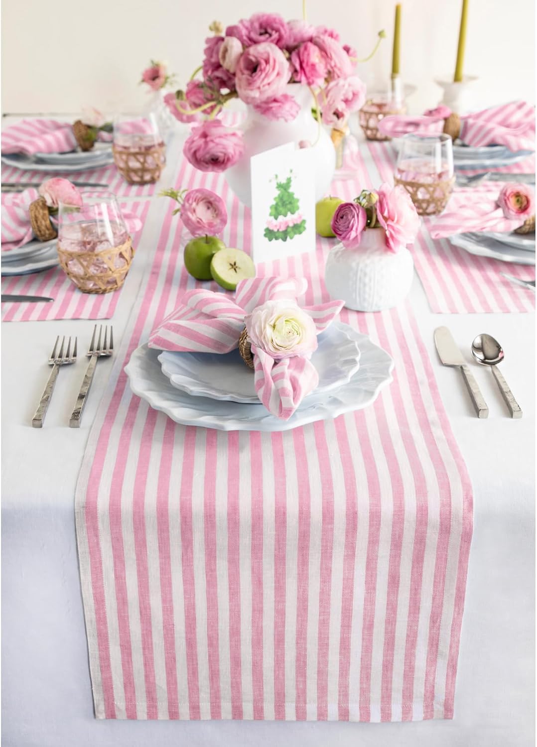 Stunning 100% Pure Linen Table Runner for Elegant Dining