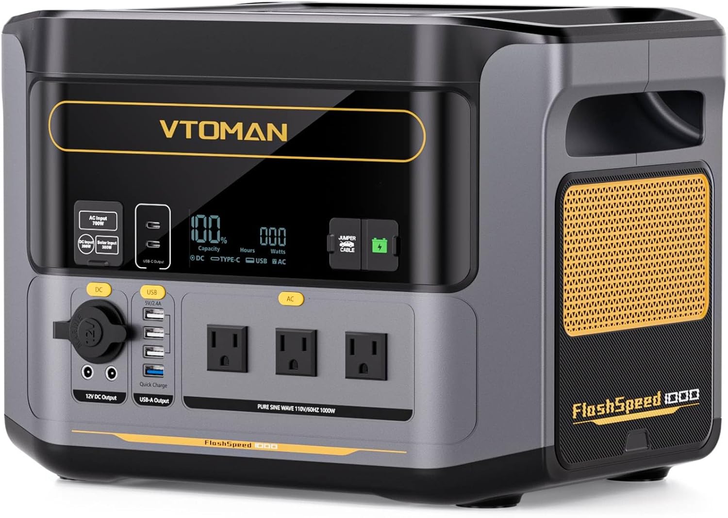 VTOMAN FlashSpeed 1000 Portable Power Station for All Needs