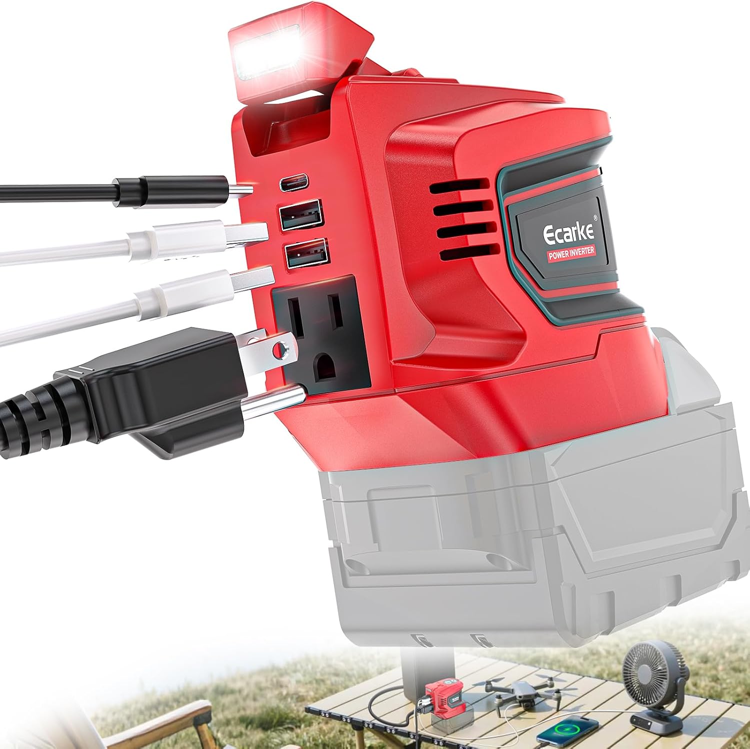 200W Power Inverter for Milwaukee 18V Battery - Portable Solution