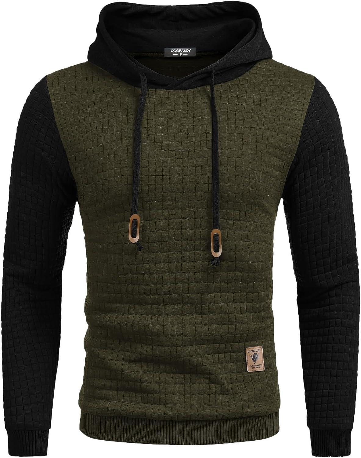 COOFANDY Mens Hooded Sweatshirt Casual Long Sleeve Pullover
