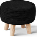 Wimarsbon Hand Knitted Pouf Ottoman for Stylish Home Decor