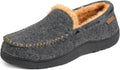 Zigzagger Men's Moccasin Slippers Memory Foam Loafer - Warm Shoes