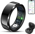 Smart Ring Health Tracker for Men - Waterproof Fitness Ring with Sleep