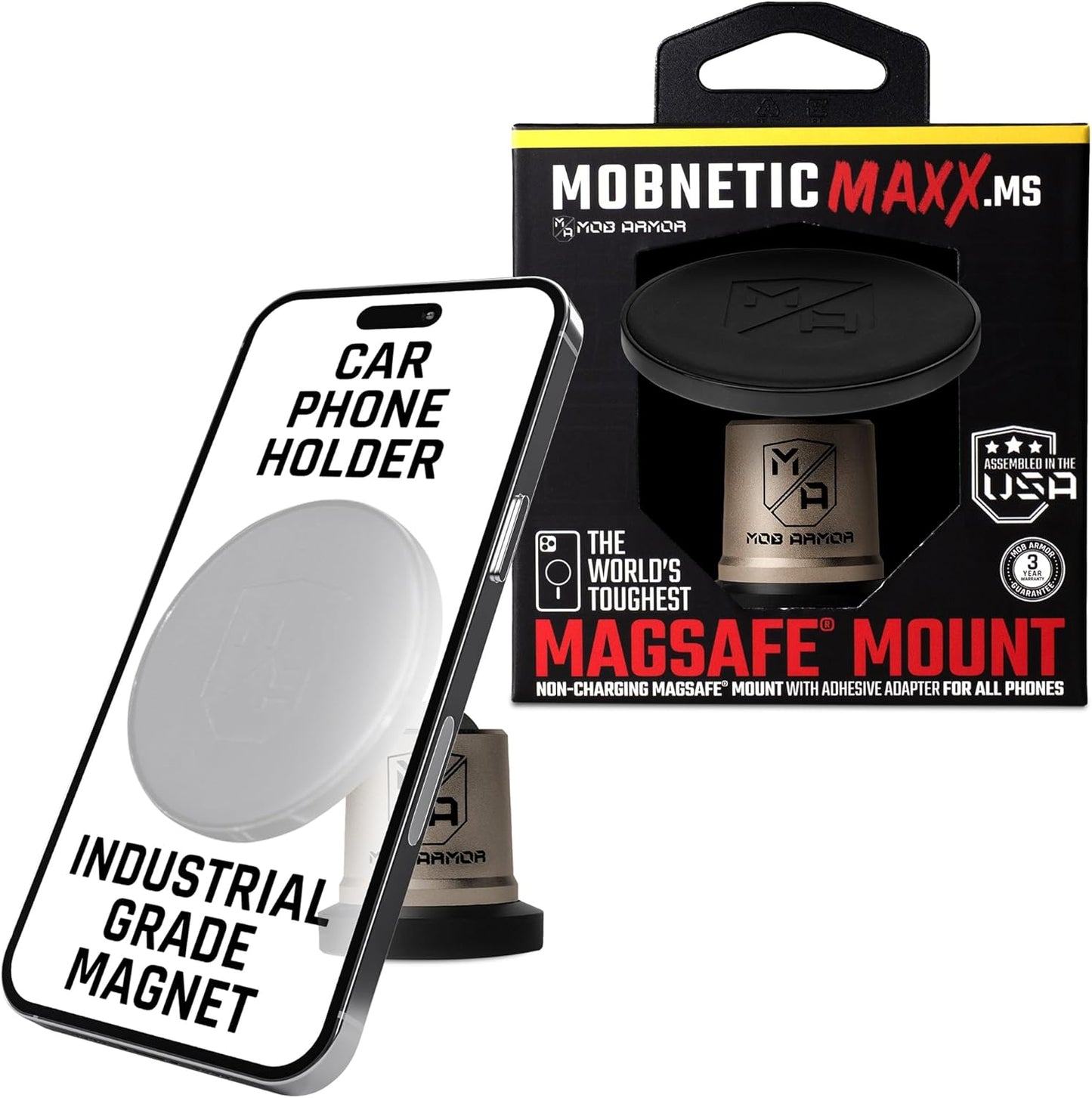 Mob Armor MobNetic Maxx MS - MagSafe Car Phone Mount