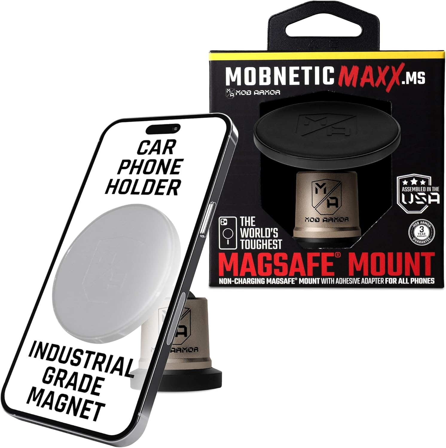 Mob Armor MobNetic Maxx MS - MagSafe Car Phone Mount
