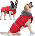 Doglay Dog Coat Waterproof Winter Jacket - Warm Fleece Lining Weather