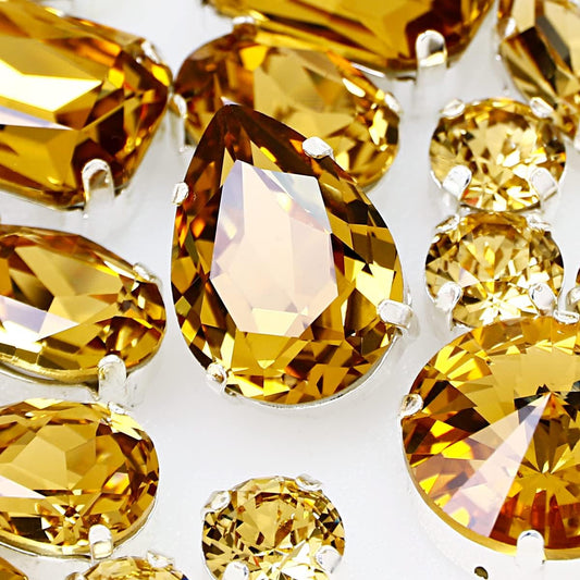 Sew On Rhinestones for Jewelry Making and DIY Crafts by DONGZHOU