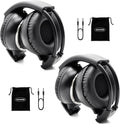Infrared Headphones for Car DVD 2-Channel Wireless - Travel Ready