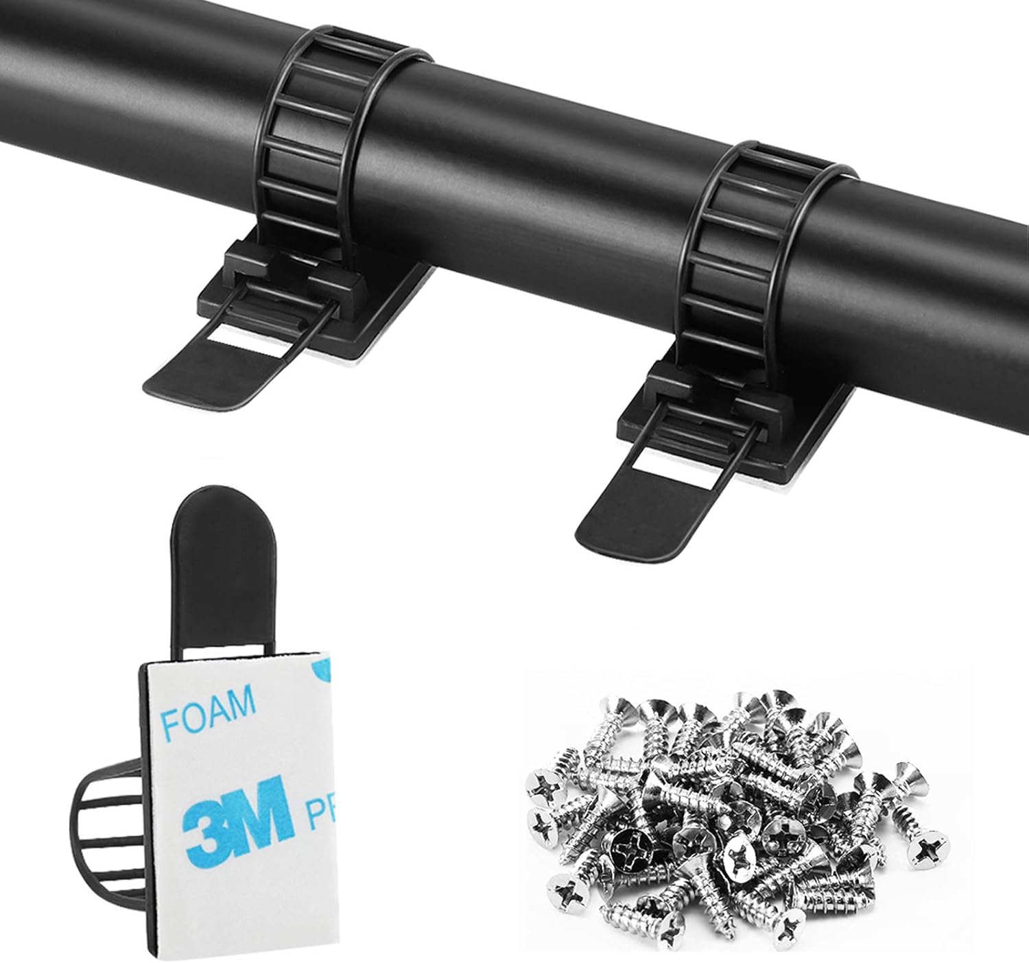 Organize with Ease: VAMRONE 50Pc Cable Clips