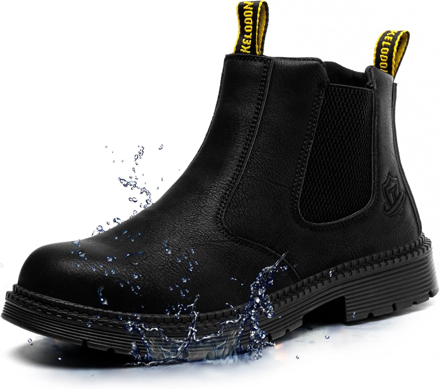 KELODON Waterproof Steel Toe Boots for Men - Comfort and Safety