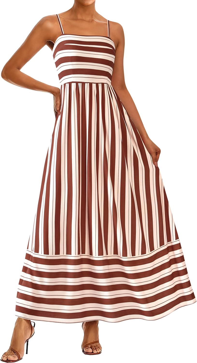 PRETTYGARDEN Summer Dresses for Women: Flowy Maxi Dress