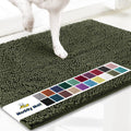 Muddy Mat Highly Absorbent Microfiber Door Mat and Pet Rug - Army