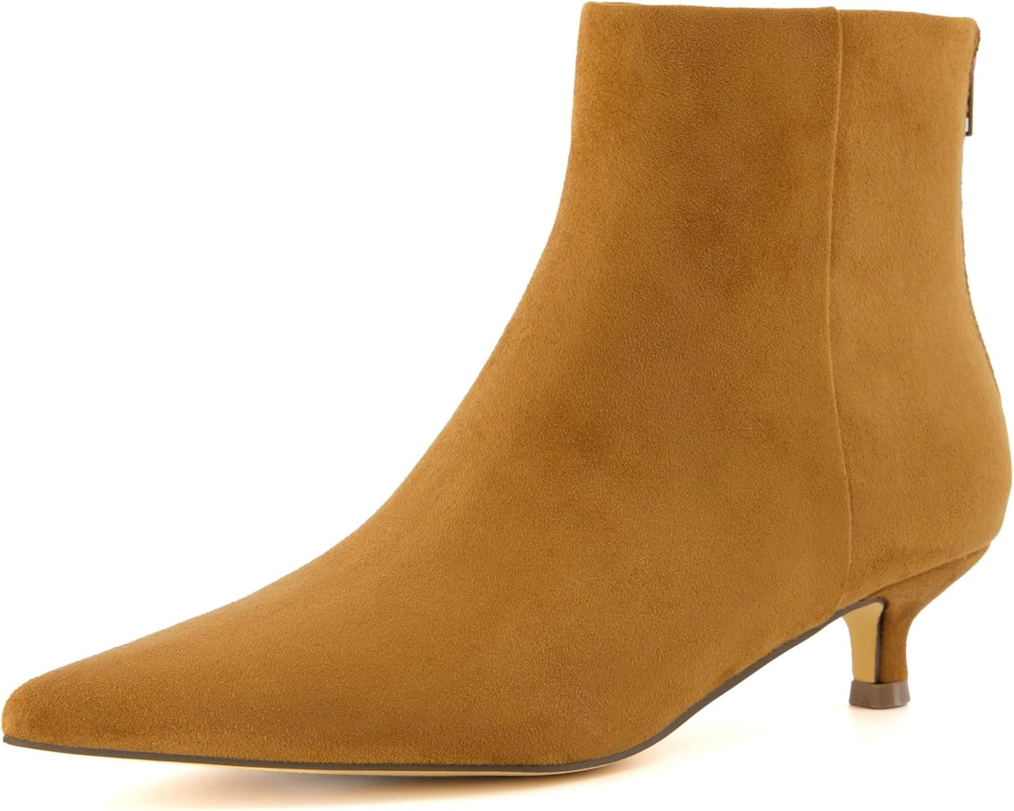 CUSHIONAIRE Women's Barbi Kitten Heel Bootie with Memory Foam