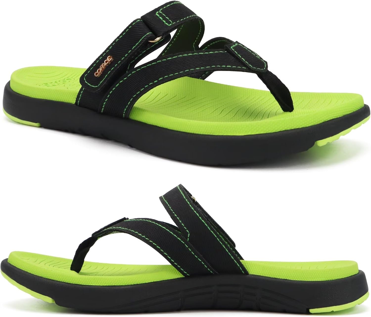 Womens Fashion Orthotic Flip Flops with Arch Support for Comfort