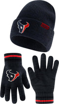 Ultra Game Youth NFL Super Soft Marl Knit Beanie with Gloves - Warm