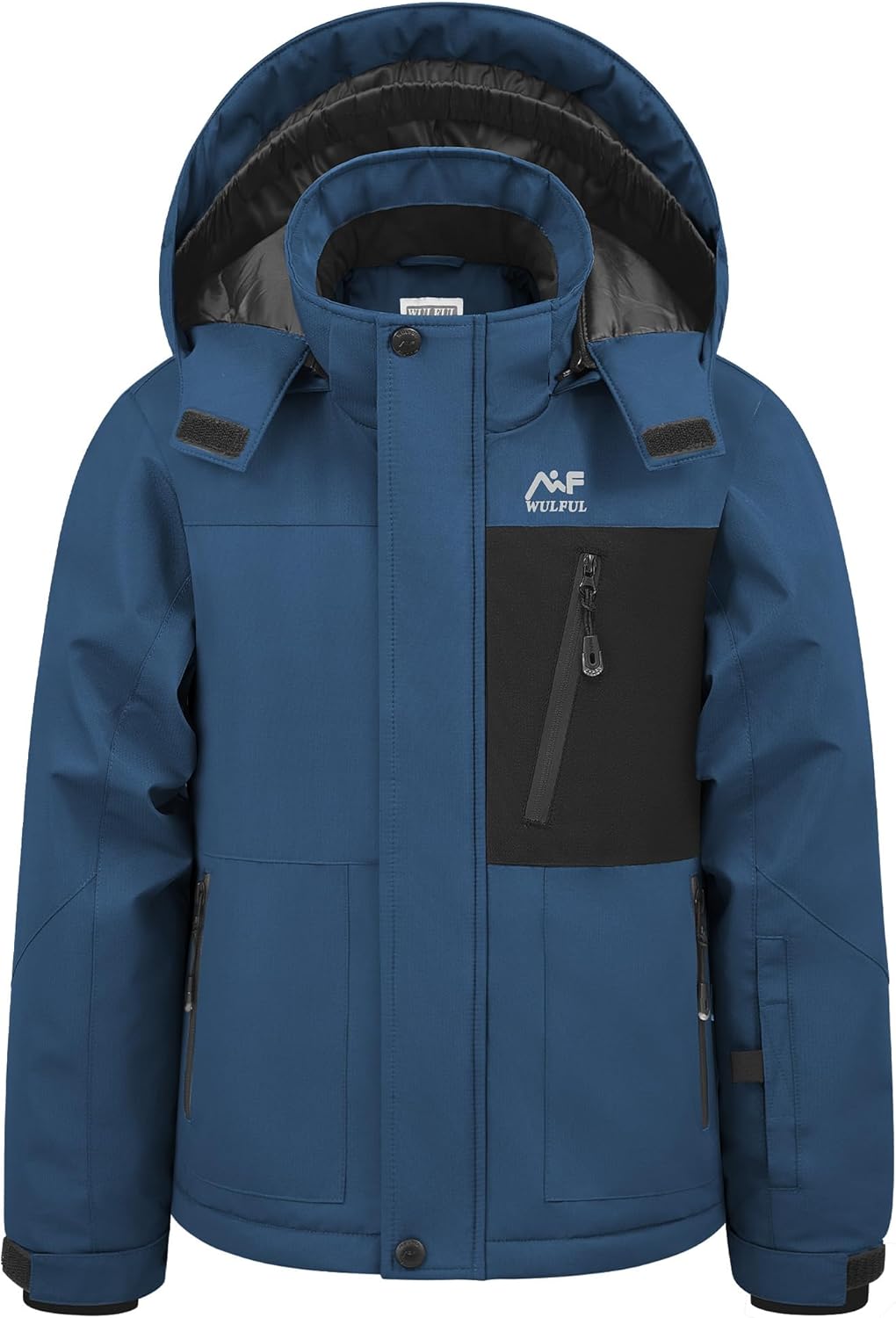 WULFUL Boy's Winter Waterproof Ski Coat for Cold Weather Fun