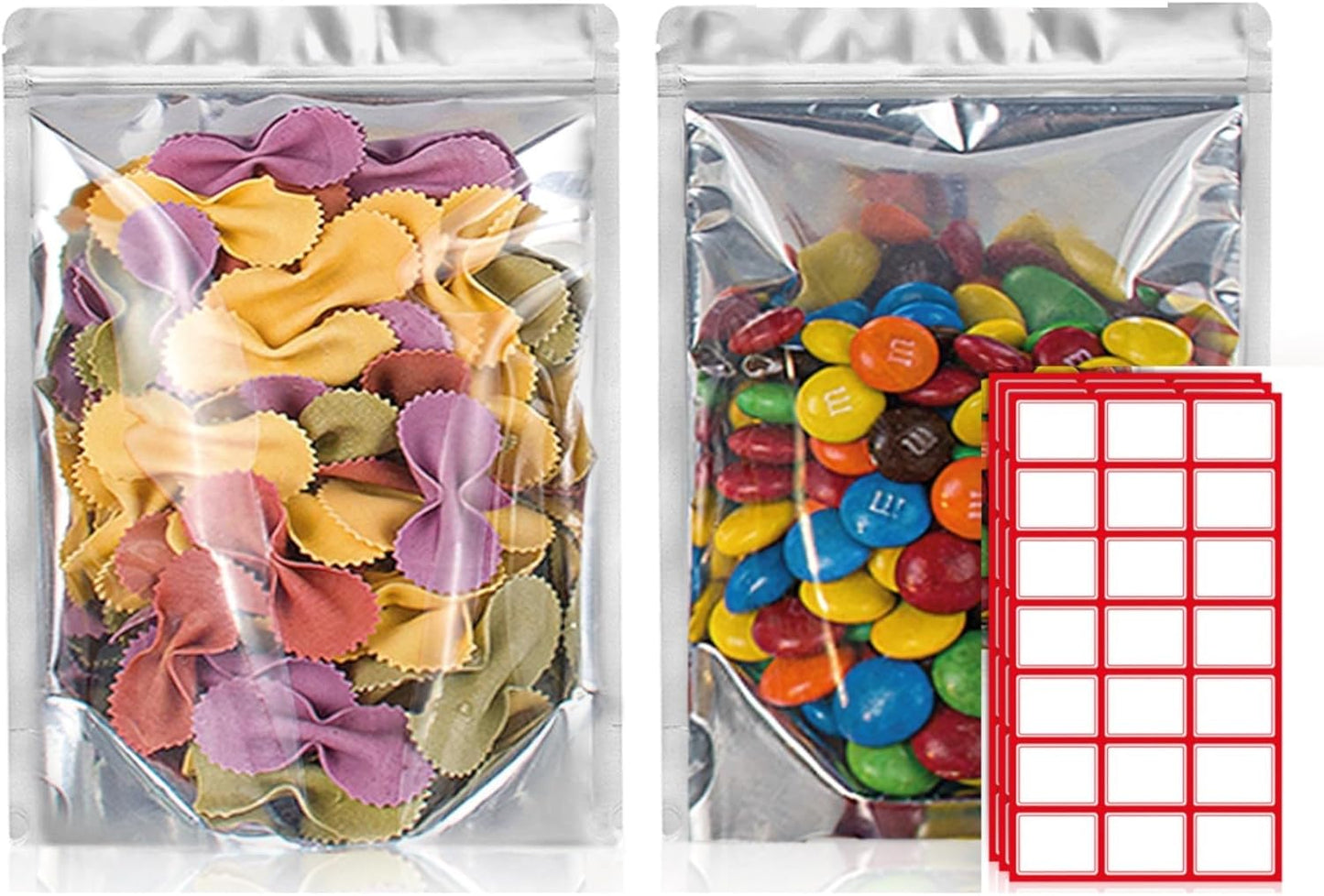 Premium 5x8 Mylar Bags for Food Storage - Pack of 300