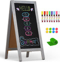 Double-Sided Magnetic Chalkboard A-Frame 40in x 20in - Windproof
