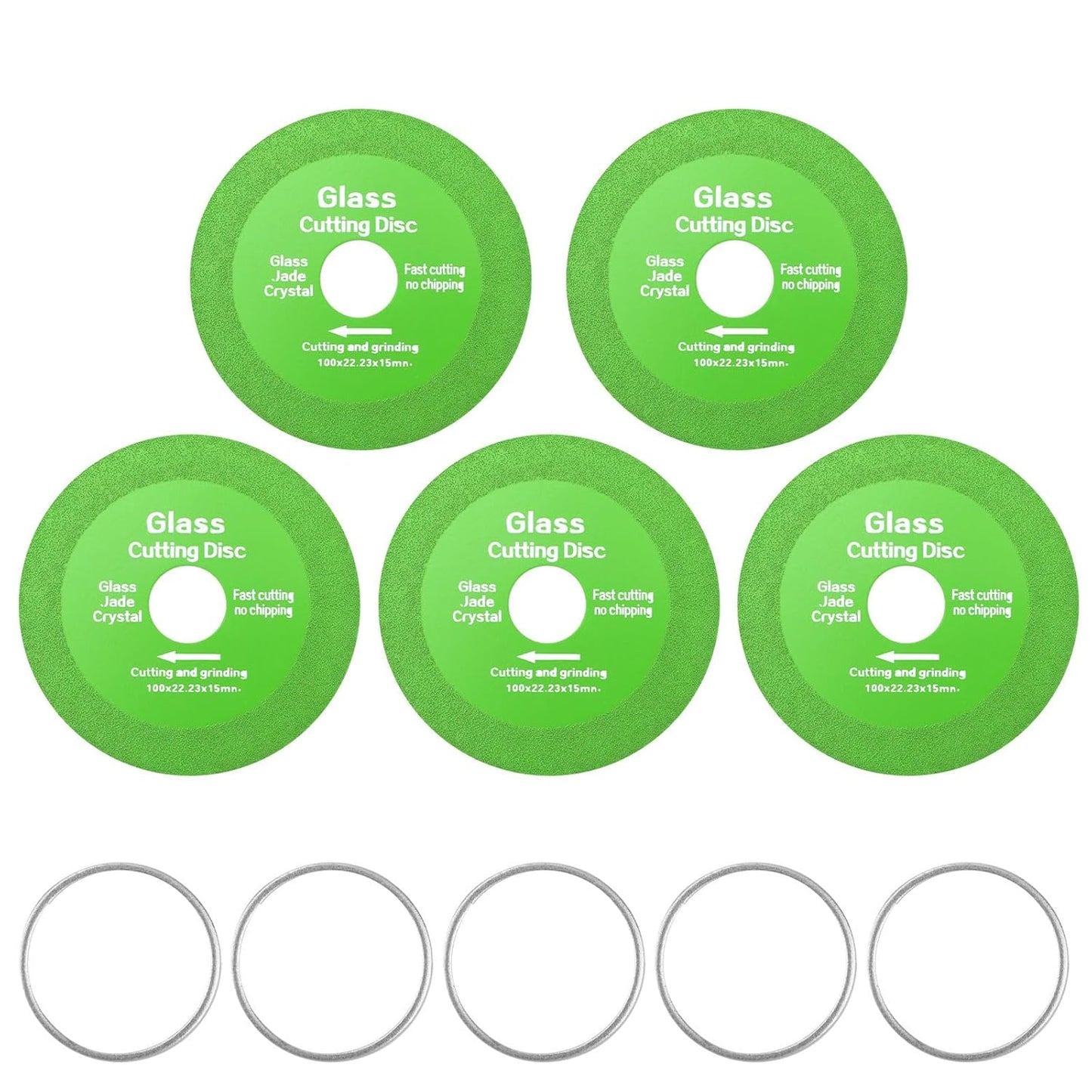 5pcs Ultra-Thin Glass Cutting Disc Set - Precision Cutting with Gosknor