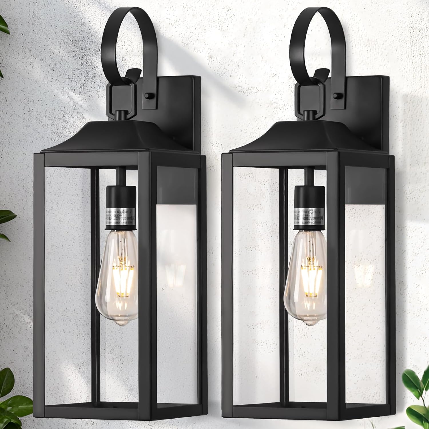 19 Inch Large Outdoor Light Fixture for Modern Home Decor