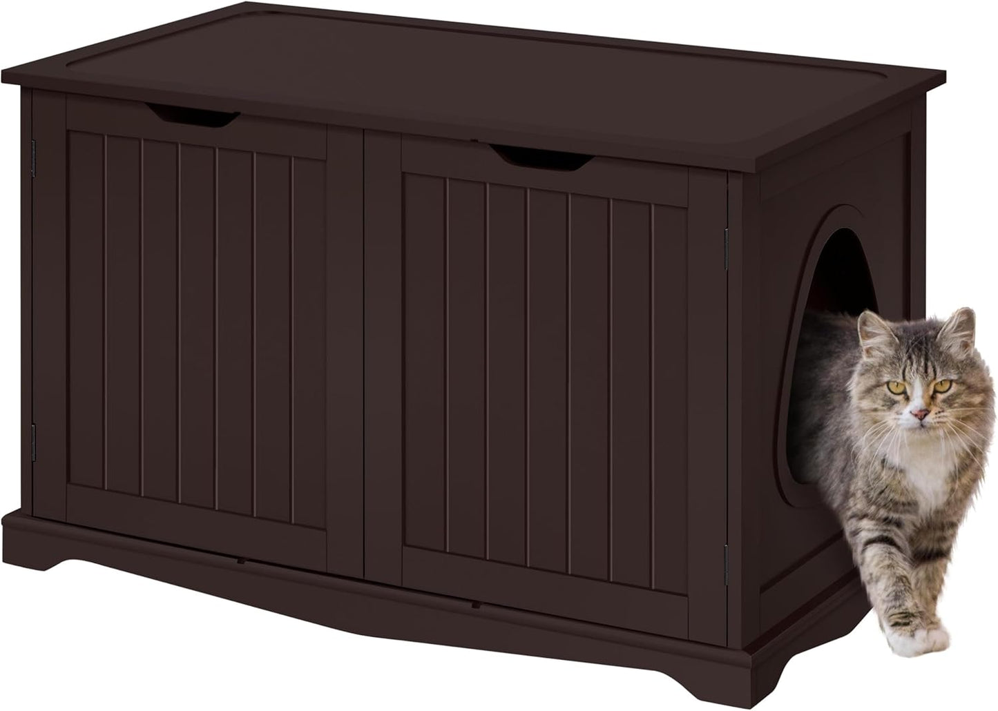 Yaheetech Cat Litter Box Enclosure for Stylish Pet Spaces