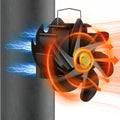 Silent Heat: Magnetic 6-Blade Fan for Wood Stove