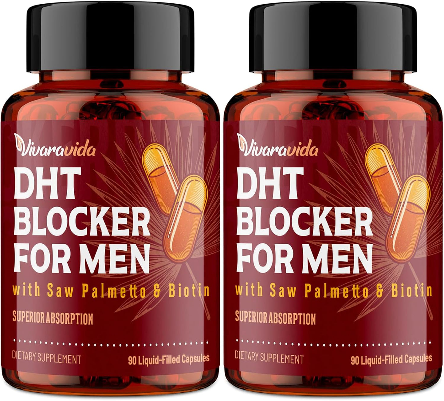 Liquid-Filled DHT Blocker for Men - Natural Hair Growth Support