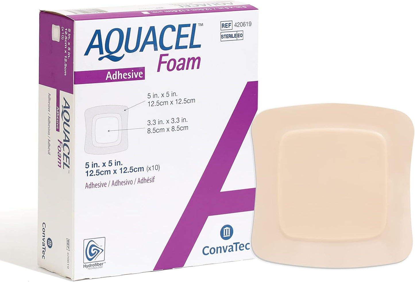 Convatec AQUACEL Foam 5x5 Wound Dressing for Advanced Care