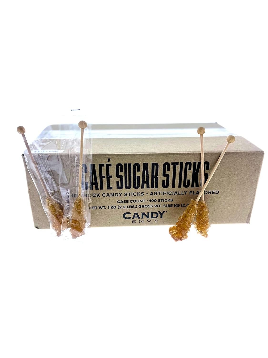 Candy Envy Amber Cafe Sugar Sticks Mini Rock Candy Treats