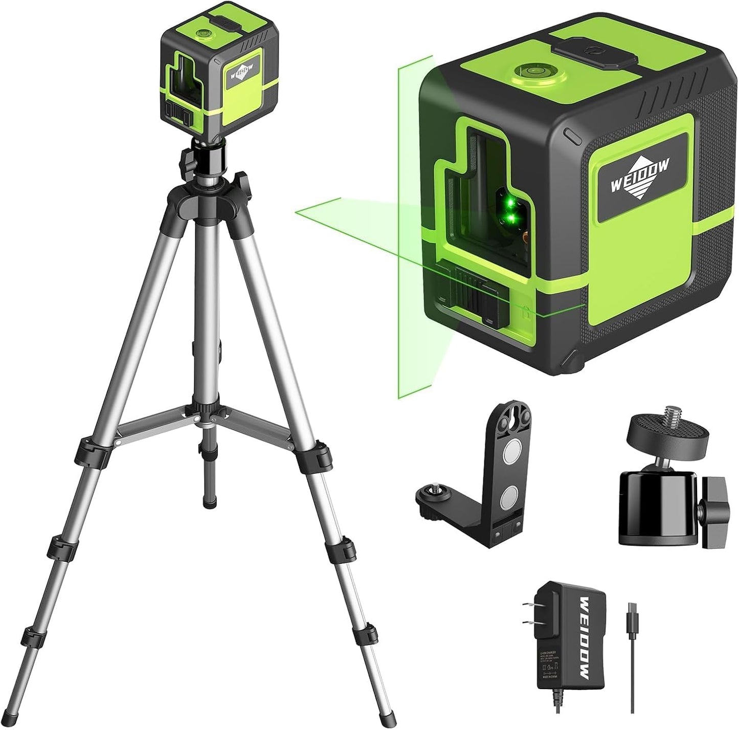 Laser Level Instrument - Green Cross Line for Accurate Measurements