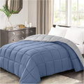 Homelike Moment Comforter King Size Reversible Blue/Grey - Lightweight
