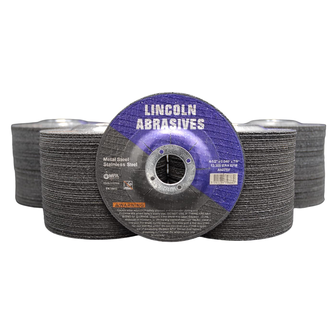 200 Pc Depressed Center Cut-Off Wheels for Steel and Aluminum